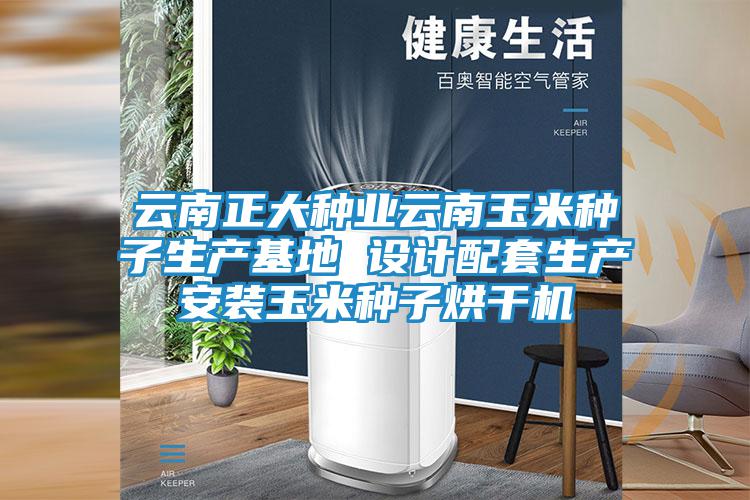 云南正大種業(yè)云南玉米種子生產(chǎn)基地 設計配套生產(chǎn)安裝玉米種子烘干機