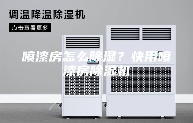 噴漆房怎么除濕？快用噴漆房除濕機