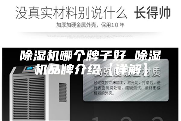 除濕機哪個牌子好 除濕機品牌介紹【詳解】