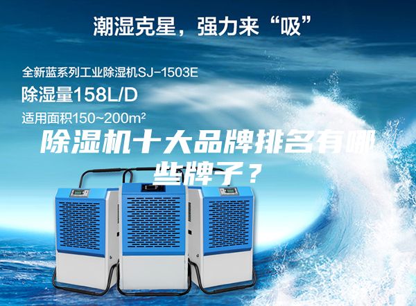 除濕機十大品牌排名有哪些牌子？